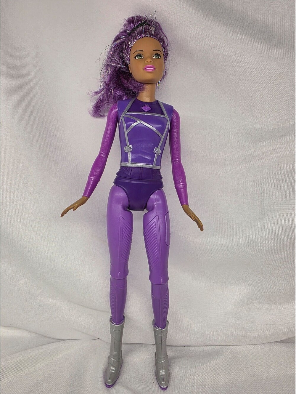 Barbie Star Light Adventure Doll Purple Suit Space Galaxy Mattel 2015
